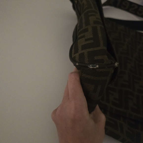 Fendi Zucca Monogram Messenger Laptop Bag - Picture 3 of 16